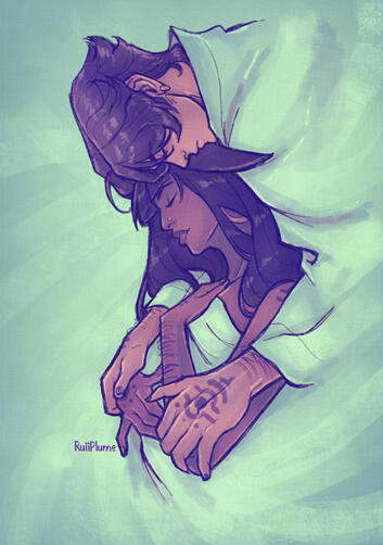 Zari and Frankie Bowler Painting (2023)